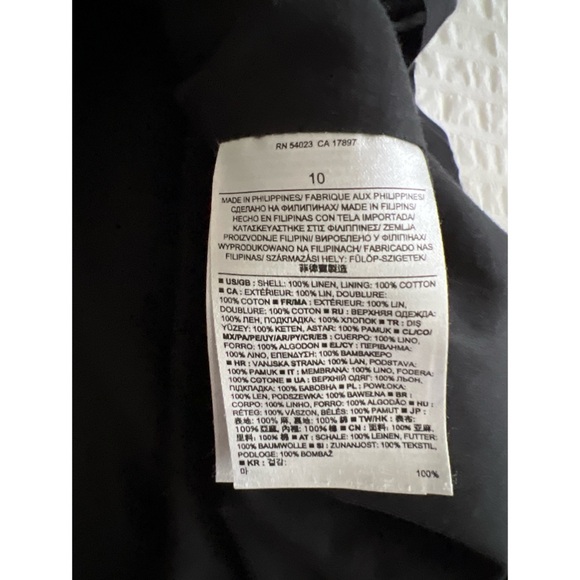 Banana Republic Linen Black Dress - Picture 5 of 6